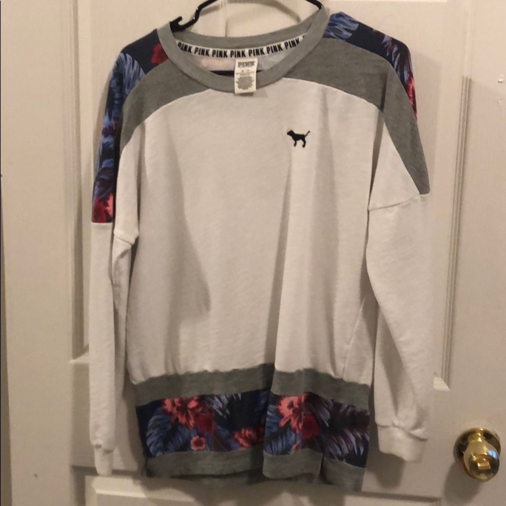pink crewneck